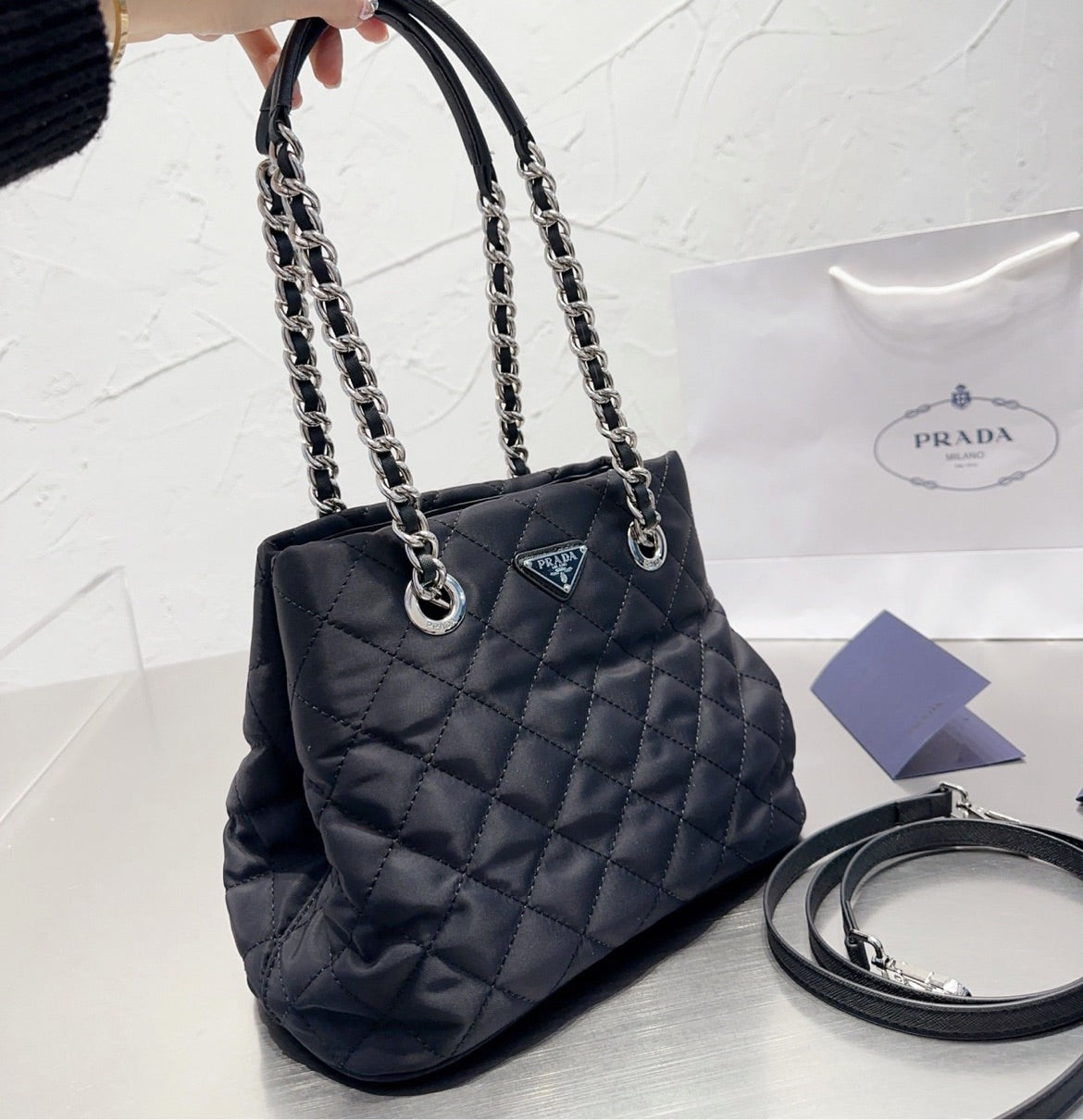 Prada new woman shoulder bag